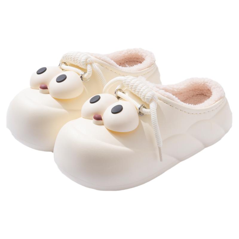 防水棉拖鞋女士2025新款秋冬外穿保暖厚底防滑室内居家用棉鞋女冬
