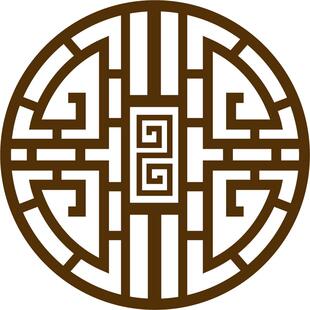 中国风玻璃门贴纸中式复古对角贴店铺橱窗花贴装饰布置古典墙贴画