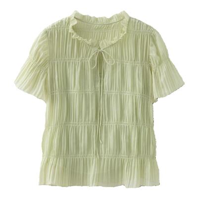 RUISHI芮时V领衬衫肌理感半裙