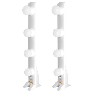 众靓桌面四排灯电脑直播补光灯娱乐主播专用美颜嫩肤舞台背景氛围直播间双排led灯泡神明少女面部化妆打光灯