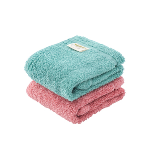 airkaol浅野毛巾小方巾纯棉洗脸家用柔软吸水面巾2条装日本进口