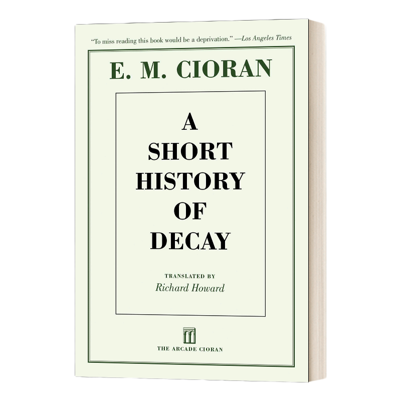 英文原版 A Short History Of DecayE. M. Cioran 齐奥朗 萧沆 解体概要 英文版 进口英语原版书籍