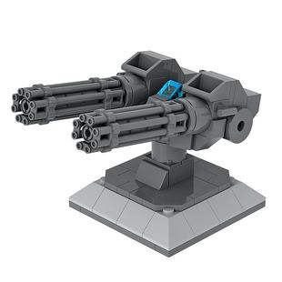 日骎拼装颗粒积木 科幻基地军事炮台模组机器人机甲 节日礼物玩具