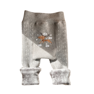 宝宝加绒大PP打底裤秋冬款加厚保暖婴儿棉裤幼童九分长裤子男女童