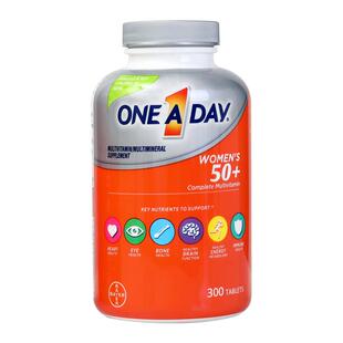 美国直邮Bayer拜耳One A Day 50+ 中老年女性复合女士维生素300粒