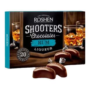 乌克兰进口酒心巧克力ROSHEN白兰地威士忌朗姆酒夹心