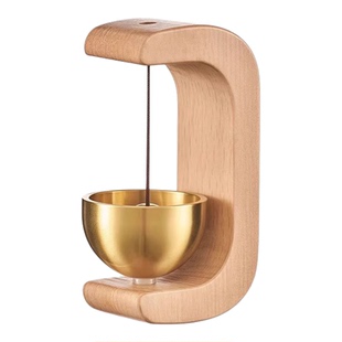 家用多巴胺门铃木质风铃吸门式入户进门提醒挂件门铃铛门撞铃挂饰