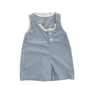 女童背带裤春秋季2026女宝宝休闲灯芯绒连体裤婴儿韩版阔腿休闲裤