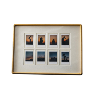 拍立得diy情侣礼物多图相框实木九宫格ins风多宫格挂墙高级感