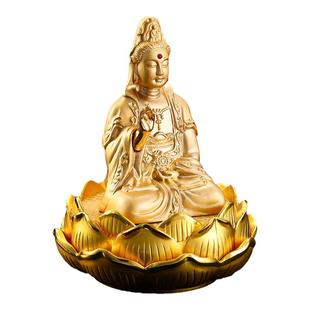 车载摆件观音菩萨汽车内车上车前中控台装饰品摆件招财保平安佛像