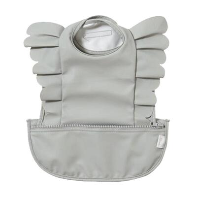 日本10mois宝宝餐围兜可收纳餐具