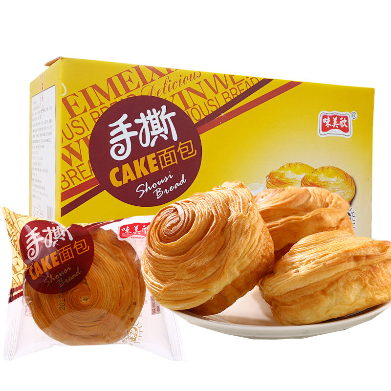 味美欣手撕面包整箱6斤口袋面包早餐西式糕点休闲零食多省包邮