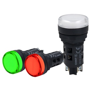 正泰LED红绿双色AD电源指示灯ND16-22S/2 12V 24V 220V信号灯22SS