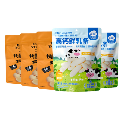 三纯烤酸奶皮烤鲜乳条爆款组合