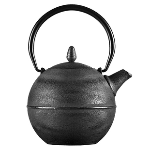 龙颜堂日本进口铁壶丸形铸铁壶电陶炉煮茶器泡茶壶套装煮茶烧水壶