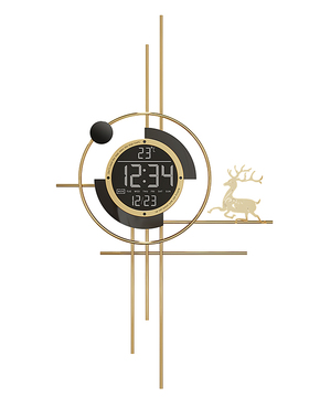 2026新款轻奢万年历数显挂钟