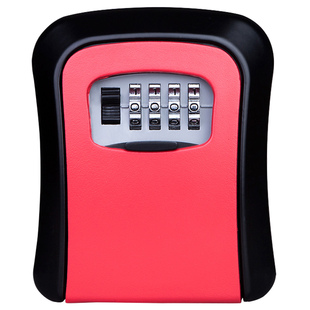 装修密码盒子钥匙盒防盗门锁盒子猫眼全金属免打孔工地临时免安装