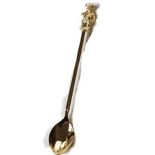 MY家 - 日本 Elfin 高桑金属 泰迪熊/猫咪 咖啡勺/甜品叉/搅拌棒