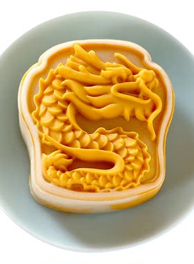 国潮中式祥龙朱雀中秋节月饼模具