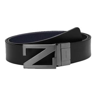 ZEGNA 男士Z字搭扣可裁剪双面旋转皮带腰带3.5cm LHBOV B027UZ