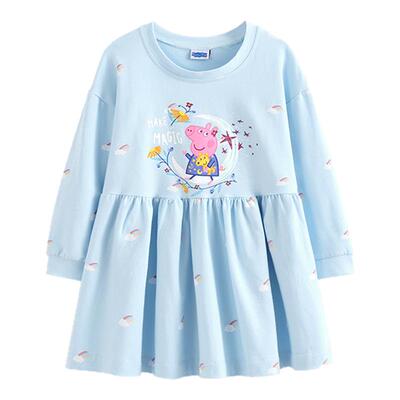 小猪佩奇女童连衣裙2025春季新款