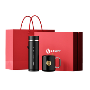 Vanow智能保温杯礼盒男送爸爸男朋友实用高档水杯子定制2026新款