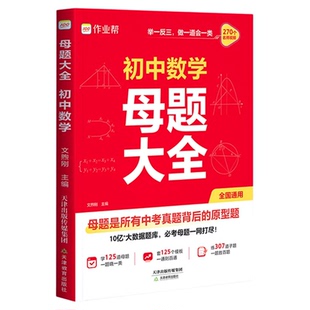 作业帮2025初中母题大全提分大师数学物理化学全国通用七八九年级初一二三人教北师大版同步训练归纳总结中考知识盘点初中必刷题