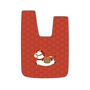 2026马年新款手腕包国风小马帆布包红色喜庆小拎包定制礼物女AC90