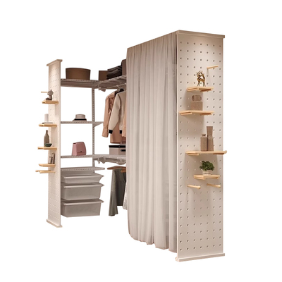 金属衣柜洞洞板定制隔段侧墙