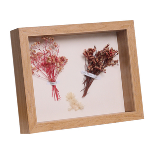 干花相框diy立体中空放永生花的画框保存干玫瑰花框风干标本框架