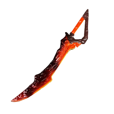 和平精英周边传世武器熔岩双手刀金属武器模型实物合金玩具摆件