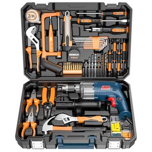 电钻手电钻工具箱220v多功能冲击钻组合套装手枪钻电转电动螺丝刀