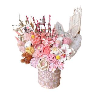 2026马年年宵花成品福桶插花束发财果过年花春节客厅喜庆装饰摆件