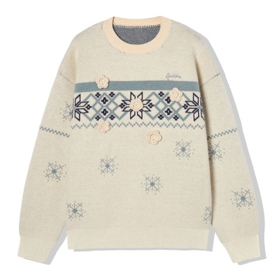 【99/件】EPTISON复古北欧风套头毛衣2025冬季新款宽松慵懒上衣