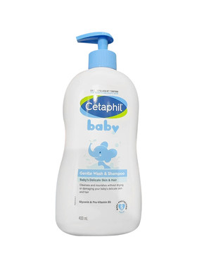 Cetaphil丝塔芙沐浴露洗发水二合一400ml（儿童成人均可使用）