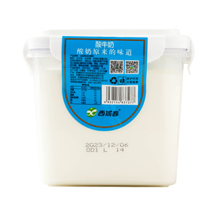 【新疆直发】西域春原味冰激凌奶皮子桶装酸牛奶全脂风味发酵乳