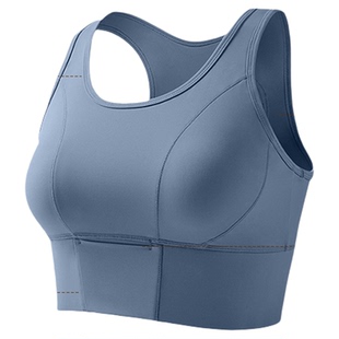大码运动内衣女高强度防震跑步训练健身文胸胖mm透气美背瑜伽背心