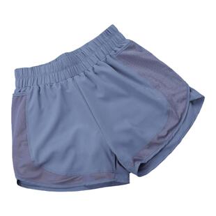 夏季高腰速干运动短裤女宽松外穿双层防走光假两件跑步瑜伽健身裤