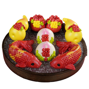 盖盖有口福马年醒狮年货送礼山东手工面食馒头非遗花饽饽礼盒装