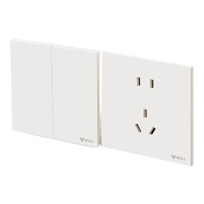 公牛G57米绒白官网旗舰店插座