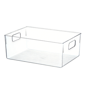 大容量A4纸张收纳盒透明文件打印资料收纳筐资料档案整理篮篓4879