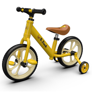 小黄鸭儿童平衡车滑行溜溜车2-3岁6男女宝宝二合一脚踏三轮自行车