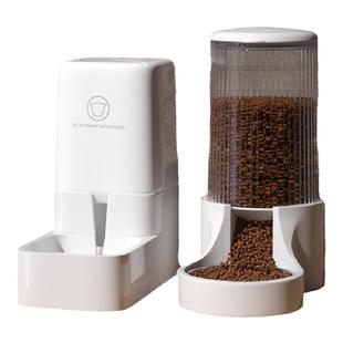 猫咪自动喂食器猫粮狗狗投食喝水一体机猫碗不插电饮水机宠物用品