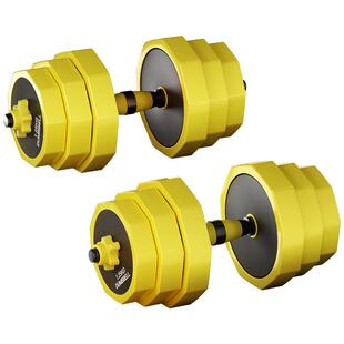 SND哑铃健身男士家用器材可调节重量男生宿舍杠铃壶铃套装组合