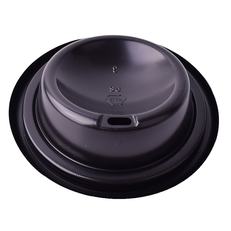 98口径90一次性红塞盖牛仔帽半开奶盖透明塑料拱盖平盖饮料杯盖子