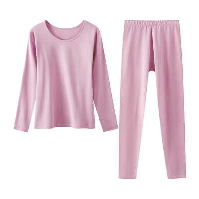 男女情侣圆领棉秋衣套装