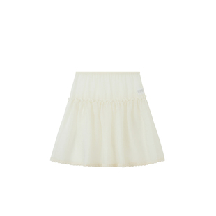 布丁哈鲁春装女童童装时尚裙子2026春季新款儿童洋气蕾丝花边罩裙