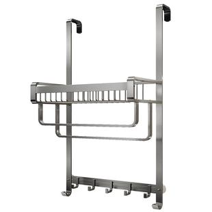 浴室淋浴房挂篮玻璃门挂架卫生间放衣服浴巾架毛巾杆厕所收纳架子