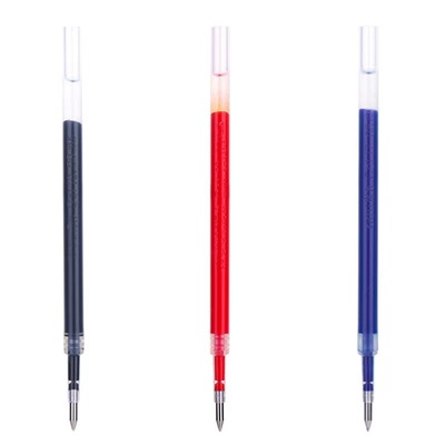 deli得力S206按动笔芯弹簧头中性笔替芯0.5子弹头学生用办公爆款