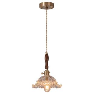 箭牌法式中古风卧室吊灯2025新款主卧床头吊线灯玄关过道护眼吊灯